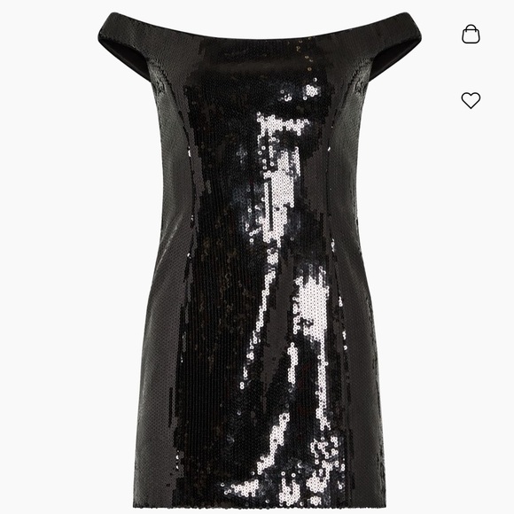 Retrofete black Amalie sequined mini dress - Picture 2 of 8